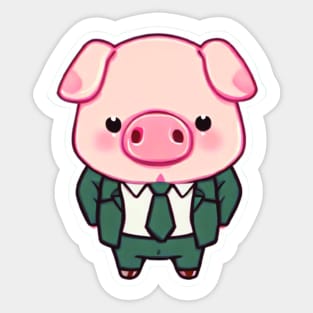 funny pig Sticker